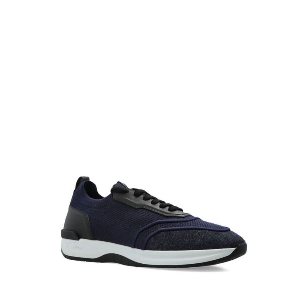 Brioni Men Cotton And Linen Blend Sneakers